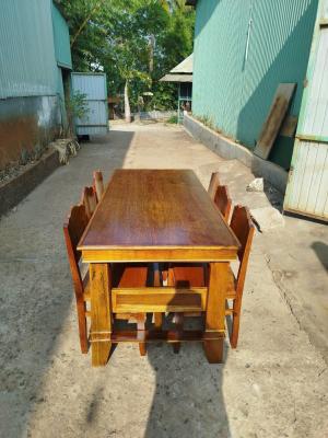 Bàn ghế ăn chân chữ HBàn ghế ăn chân chữ H 4