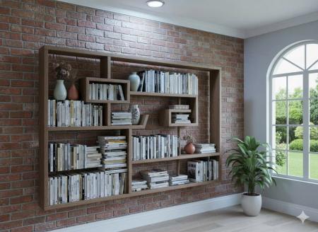 Kệ sách - Kệ decor gỗ Hương ViệtKệ sách - Kệ decor gỗ Hương Việt 2